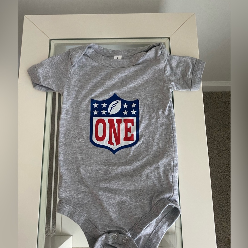 NFL football themed ONEsie